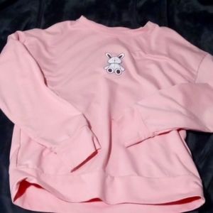 Light pink rabbit sweater